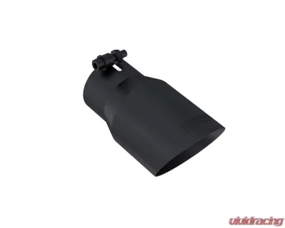 MBRP Black Coated 4" O.D. Dual Wall Angled, 3" Inlet, 8" Length Exhaust Tip - T5122BLK
