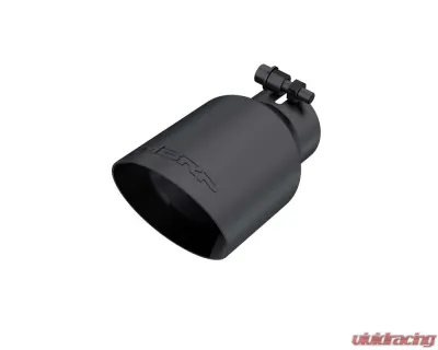 MBRP Black Coated 4" O.D. Dual Wall Angled 2.5" Inlet 8" Length Exhaust Tip - T5123BLK