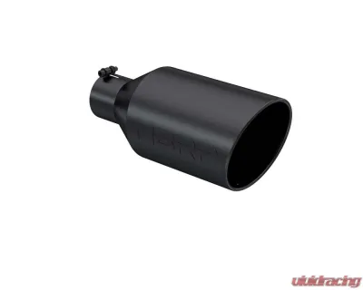 MBRP Black Coated 8" O.D. Rolled End 4" Inlet 18" Length Exhaust Tip - T5128BLK