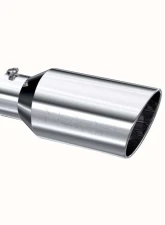MBRP T304 Stainless Steel 8" O.D. Rolled End 5" Inlet 18" Length Exhaust Tip                                     - T5129 - Image 2