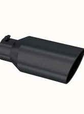 MBRP Black Coated 8" O.D. Rolled End 5" Inlet 18" Length Exhaust Tip                                     - T5129BLK - Image 2