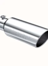 MBRP T304 Stainless Steel 6" O.D. Rolled End 4" Inlet 18" Length Exhaust Tip                                     - T5130 - Image 2