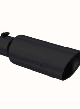 MBRP Black Coated 6" O.D. Rolled End 4" Inlet 18" Length Exhaust Tip                                     - T5130BLK - Image 2