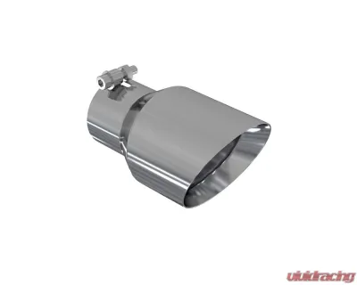 MBRP T304 Stainless Steel 4.5" O.D. Dual Wall Angled 3" Inlet 8" Length Exhaust Tip - T5151
