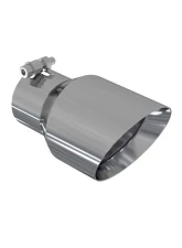 MBRP T304 Stainless Steel 4.5" O.D. Dual Wall Angled 3" Inlet 8" Length Exhaust Tip                                     - T5151 - Image 2