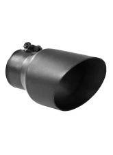 MBRP Black Coated 4.5" O.D. Dual Wall Angled 3" Inlet 8" Length Exhaust Tip                                     - T5151BLK - Image 2