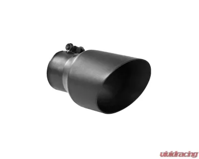 MBRP Black Coated 4.5" O.D. Dual Wall Angled 3" Inlet 8" Length Exhaust Tip - T5151BLK