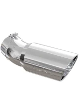 MBRP T304 Stainless Steel 6" O.D. Angled Rolled End 5" Inlet 15.5" Length 30 Degree Bend Exhaust Tip                                     - T5154 - Image 2