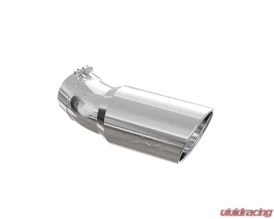 MBRP T304 Stainless Steel 6" O.D. Angled Rolled End 5" Inlet 15.5" Length 30 Degree Bend Exhaust Tip - T5154