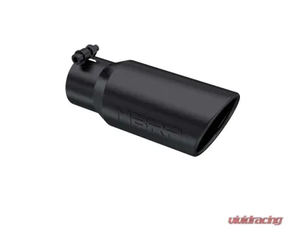 MBRP Black Coated 4" O.D. Angled Rolled End 3" Inlet 10" Length Exhaust Tip - T5155BLK