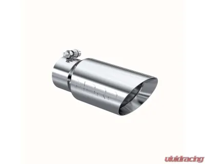 MBRP T304 Stainless Steel 4" O.D. Dual Wall Angled 3" Inlet 10" Length Exhaust Tip - T5156
