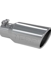 MBRP T304 Stainless Steel 4" O.D. Angled Rolled End 2 3/4" Inlet 10" Length Exhaust Tip                                     - T5157 - Image 2