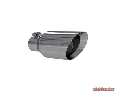 MBRP T304 Stainless Steel 4.5" O.D. Dual Wall Angle Rolled End 2.5" Inlet 11" Length Exhaust Tip - T5161
