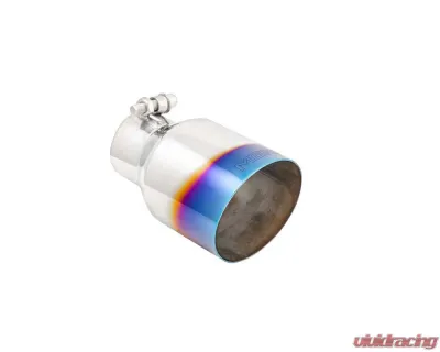 MBRP T304 Stainless Steel Burnt End Tip Pro Series 2.5" ID 4" OD Single Wall Angle Cut 6.5" Length - T5176BE