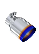 MBRP T304 Stainless Steel Burnt End Tip Pro Series 2.5" ID 4" OD Single Wall Angle Cut 6.5" Length                                     - T5176BE - Image 4