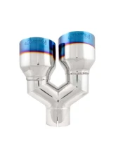 MBRP 2.5" ID Dual 4" OD Out Staggered Left 9.5" | Right 9" Length Single Wall Burnt End Exhaust Tip                                     - T5177BE - Image 3