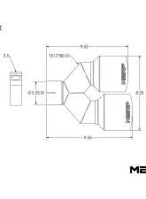 MBRP 2.5" ID Dual 4" OD Out Staggered Left 9.5" | Right 9" Length Single Wall Burnt End Exhaust Tip                                     - T5177BE - Image 4