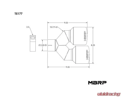 MBRP Exhaust Tail Pipe Tip - T5177