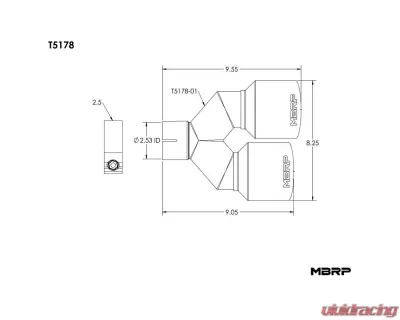 MBRP Exhaust Tail Pipe Tip - T5178