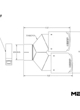 MBRP 3" ID Dual 4" OD OUT Staggered Left 9.87" | Right 9.37" Length Dual Wall Carbon Fiber Exhaust Tip                                     - T5182CF - Image 4