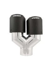 MBRP 3" ID Dual 4" OD OUT Staggered Left 9.37" | Right 9.87" Length Dual Wall Carbon Fiber Exhaust Tip                                     - T5183CF - Image 2