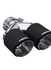 MBRP 3" ID Dual 4" OD OUT Staggered Left 9.37" | Right 9.87" Length Dual Wall Carbon Fiber Exhaust Tip                                     - T5183CF - Image 5