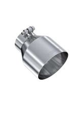 MBRP 3" ID 5" OD Out 6.5" Length Angle Cut Single Wall Stainless Steel Exhaust Tip                                     - T5184 - Image 2