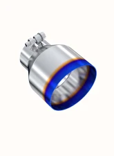 MBRP 3" ID 5" OD Out 6.5" Length Angle Cut Single Wall Burnt End Exhaust Tip                                     - T5184BE - Image 2