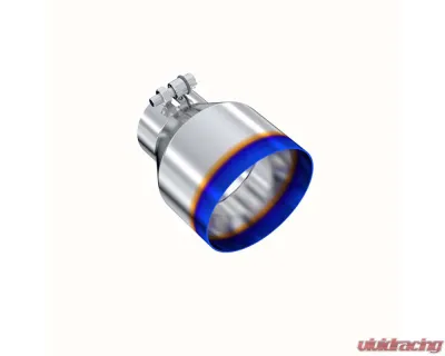 MBRP 3" ID 5" OD Out 6.5" Length Angle Cut Single Wall Burnt End Exhaust Tip - T5184BE