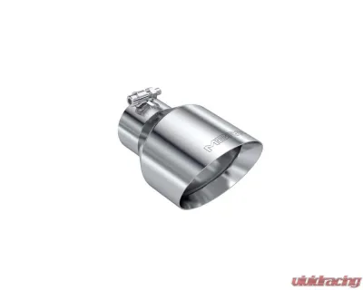 MBRP 3" ID 5" OD Out 8" Length Angle Cut Dual Wall Stainless Steel Exhaust Tip - T5187