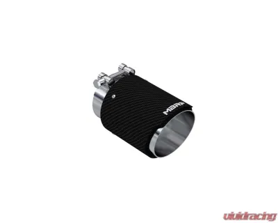 MBRP 3" ID 4" OD Out 6.13" Length Angle Cut Dual Wall Carbon Fiber Exhaust Tip - T5188CF