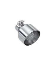 MBRP 2.5" ID 5" OD Out 6.5" Length Angle Cut Single Wall Stainless Steel Exhaust Tip                                     - T5190 - Image 2