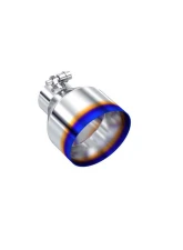 MBRP 2.5" ID 5" OD Out 6.5" Length Angle Cut Single Wall Burnt End Exhaust Tip                                     - T5190BE - Image 2