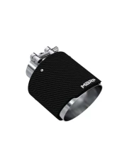 MBRP 2.5" ID 5" OD Out 6.5" Length Angle Cut Dual Wall Carbon Fiber Exhaust Tip                                     - T5190CF - Image 2
