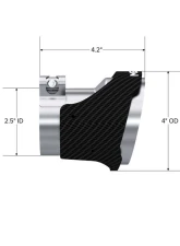 MBRP Carbon Fiber Bezel Kit Quad Tip Kia Stinger GT 2018-2023                                     - T5195CF - Image 4