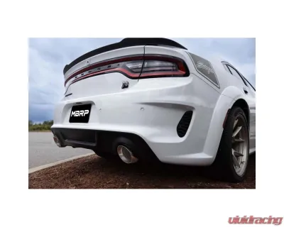 MBRP 3" ID 5" OD Out 8" Length Angle Cut Dual Wall T304 Stainless Steel Tips (Pairs) Dodge Durango 2018+ - T5197