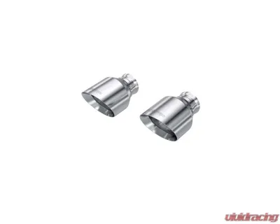 MBRP 3" ID 5" OD Out 8" Length Angle Cut Dual Wall T304 Stainless Steel Tips (Pairs) Dodge Durango 2018+ - T5197