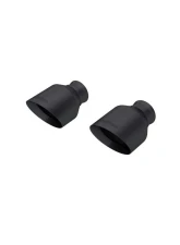 MBRP 3" ID 5" OD Out, 8" Length Black-Coated Angle Cut Dual Wall Tips (Pairs) Dodge Durango 2018+                                     - T5197BLK - Image 5