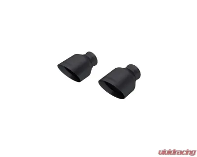 MBRP 3" ID 5" OD Out, 8" Length Black-Coated Angle Cut Dual Wall Tips (Pairs) Dodge Durango 2018+ - T5197BLK