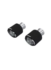 MBRP 3" ID 5" OD Out 8" Length Angle Cut Dual Wall Carbon Fiber Tips (Pairs) Dodge Durango 2018+                                     - T5197CF - Image 5
