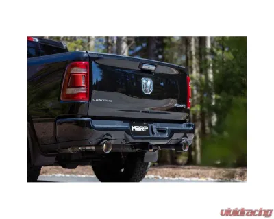 MBRP Exhaust MBRP Tip Set, 5in OD Dual Wall Angle Cut, T304, CF. Outer Ram 1500 5.7L Hemi 2019-2024 - T5199CF