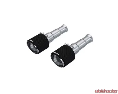 MBRP Exhaust MBRP Tip Set, 5in OD Dual Wall Angle Cut, T304, CF. Outer Dodge 1500 5.7L Hemi 2009-2010 - T5200CF