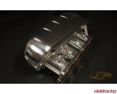 JM Fabrications Billet Intake Manifold Stock TB Flange w/ Port Injection Ford Ecoboost Mustang 2015+ - EBM-INTA-01-STK