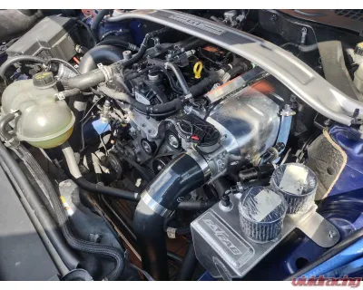 JM Fabrications Billet Intake Manifold Stock TB Flange w/ Port Injection Ford Ecoboost Mustang 2015+ - EBM-INTA-01-STK