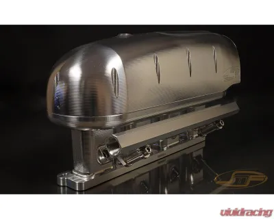 JM Fabrications Billet Intake Manifold Stock TB Flange w/ Port Injection Ford Ecoboost Mustang 2015+ - EBM-INTA-01-STK