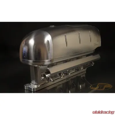 JM Fabrications 74mm Stock Bore Billet & OEM Map Sensor Adapter Intake Manifold w/ Port Injection Ford Ecoboost Mustang 2015+ - EBM-INTA-01-STK-MAP