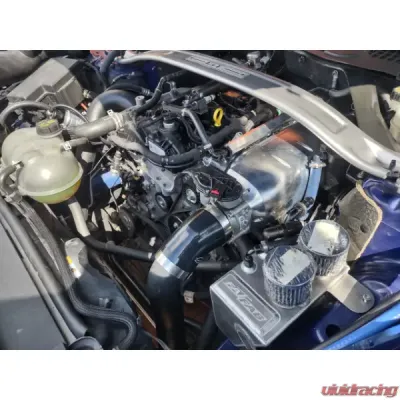 JM Fabrications 74mm Stock Bore Billet & OEM Map Sensor Adapter Intake Manifold w/ Port Injection Ford Ecoboost Mustang 2015+ - EBM-INTA-01-STK-MAP