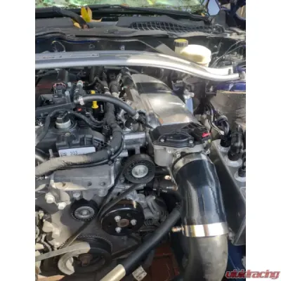 JM Fabrications 74mm Stock Bore Billet & OEM Map Sensor Adapter Intake Manifold w/ Port Injection Ford Ecoboost Mustang 2015+ - EBM-INTA-01-STK-MAP