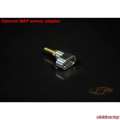 JM Fabrications 74mm Stock Bore Billet & OEM Map Sensor Adapter Intake Manifold w/ Port Injection Ford Ecoboost Mustang 2015+ - EBM-INTA-01-STK-MAP