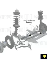 Whiteline 26mm Sway Bar Bushing Kit Pontiac G8 2008 | Chevrolet SS 2014                                     - KSK071-26G - Image 2